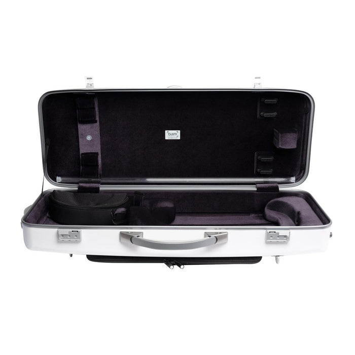 BAM ICE SUPREME Hightech Oblong Viola Case with Back Pocket - White / Silver Version (SUP5301XLWS) - Gsus4
