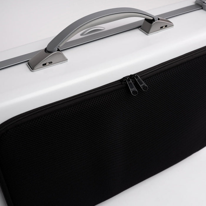 BAM ICE SUPREME Hightech Oblong Viola Case with Back Pocket - White / Silver Version (SUP5301XLWS) - Gsus4