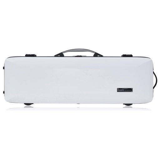 BAM ICE SUPREME Hightech Oblong Violin Case with Back Pocket - White / Black Version (ICE2018XLWN) - Gsus4