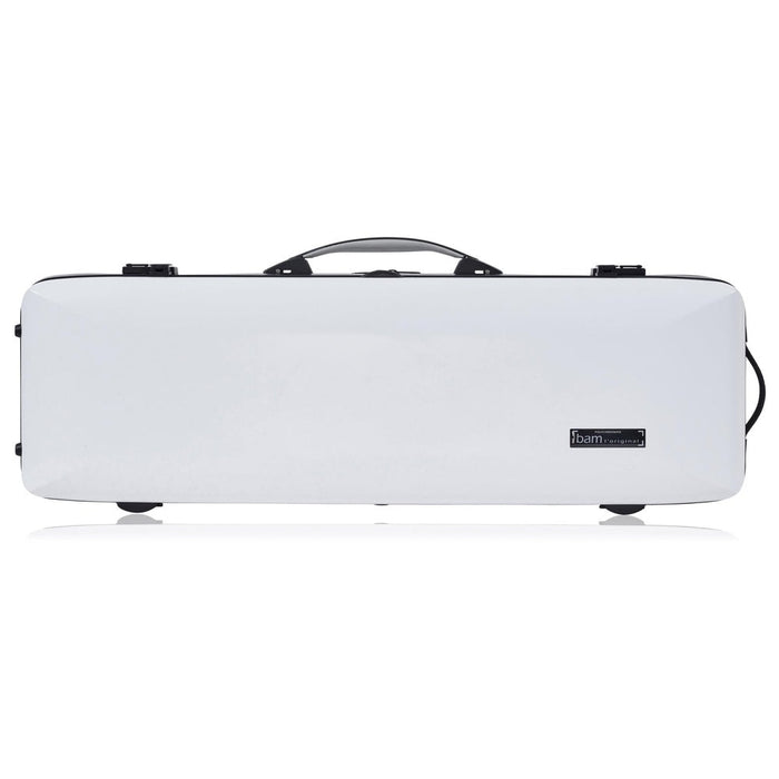 BAM ICE SUPREME Hightech Oblong Violin Case with Back Pocket - White / Black Version (ICE2018XLWN) - Gsus4