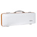 BAM ICE SUPREME Hightech Oblong Violin Case with Back Pocket - White / Orange Version (ICE2018XLWO) - Gsus4