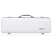 BAM ICE SUPREME Hightech Oblong Violin Case with Back Pocket - White / Silver Version (ICE2018XLWS) - Gsus4