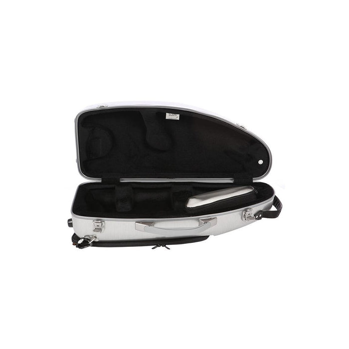 BAM LA DEFENSE Hightech Alto Sax Case with Pocket - Brushed Aluminium (DEF4101XLPA) - Gsus4