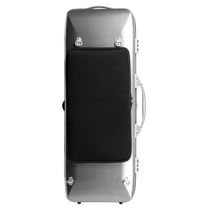 BAM LA DEFENSE Hightech Oblong Viola Case with Back Pocket - Brushed Aluminium (DEF5301XLA) - Gsus4