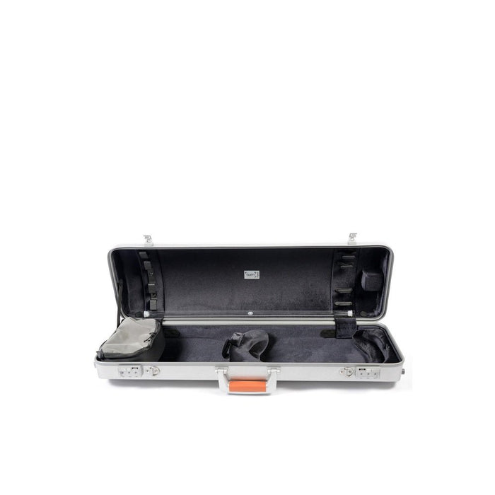 BAM LA DEFENSE Hightech Oblong Violin Case - Brushed Aluminium (DEF2001XLA) - Gsus4
