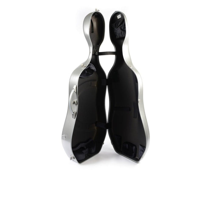 BAM LA DEFENSE Hightech Slim Cello Case - Brushed Aluminium (DEF1005XLA) - Gsus4