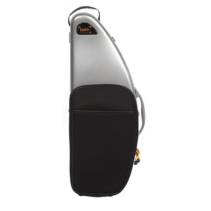 BAM LA DEFENSE Hightech Tenor Sax Case With Pocket - Brushed Aluminium (DEF4102XLPA) - Gsus4