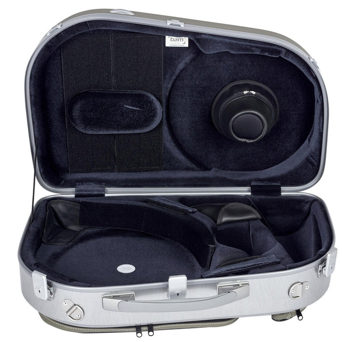 BAM L'ETOILE Hightech Adjustable French Horn Case - Mud Grey (ET6002XLG) - Gsus4