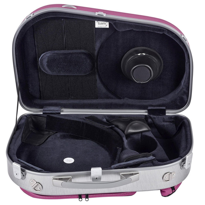 BAM L'ETOILE Hightech Adjustable French Horn Case - Rose Pink (ET6002XLRO) - Gsus4