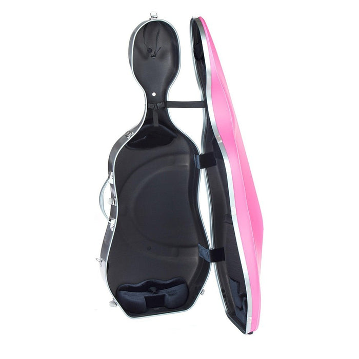 BAM L'ETOILE Hightech Slim Cello Case - Rose Pink (ET1005XLRO) - Gsus4