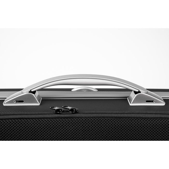 BAM PANTHER Hightech Oblong Violin Case with Back Pocket - Black (PANT2018XLN) - Gsus4