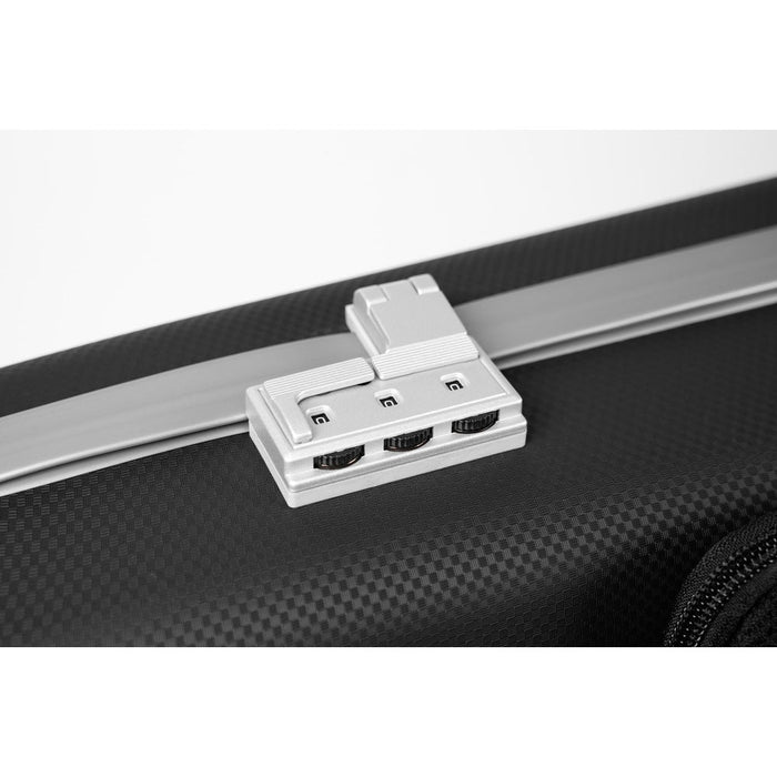 BAM PANTHER Hightech Oblong Violin Case with Back Pocket - Black (PANT2018XLN) - Gsus4