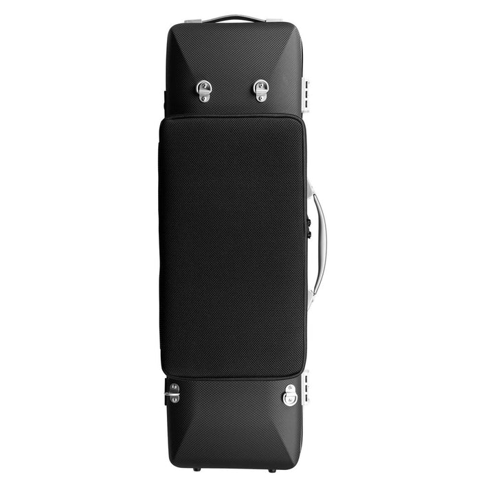 BAM PANTHER Hightech Oblong Violin Case with Back Pocket - Black (PANT2018XLN) - Gsus4