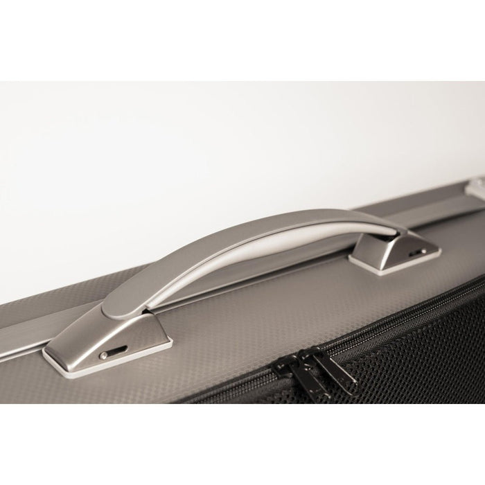 BAM PANTHER Hightech Oblong Violin Case with Back Pocket - Grey (PANT2018XLG) - Gsus4