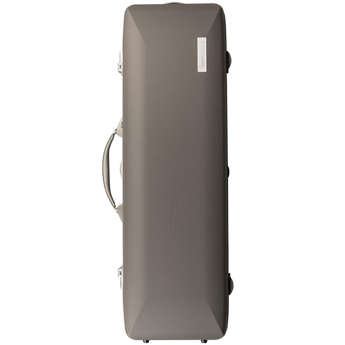 BAM PANTHER Hightech Oblong Violin Case with Back Pocket - Grey (PANT2018XLG) - Gsus4