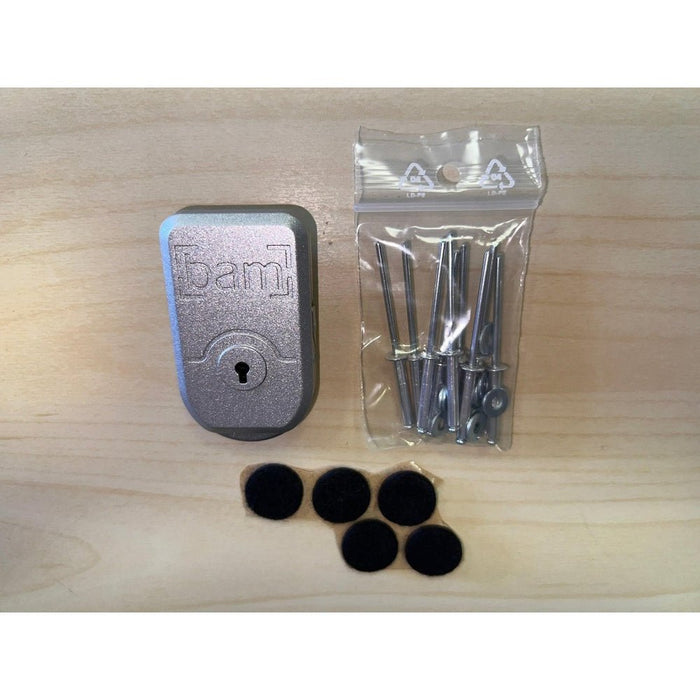 BAM Polycarbonate Latch with Logo - Silver (SPARE) - Gsus4