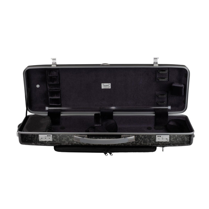 BAM ROCKS Hightech Oblong Violin Case with Back Pocket (ROC2018XLS) - Gsus4