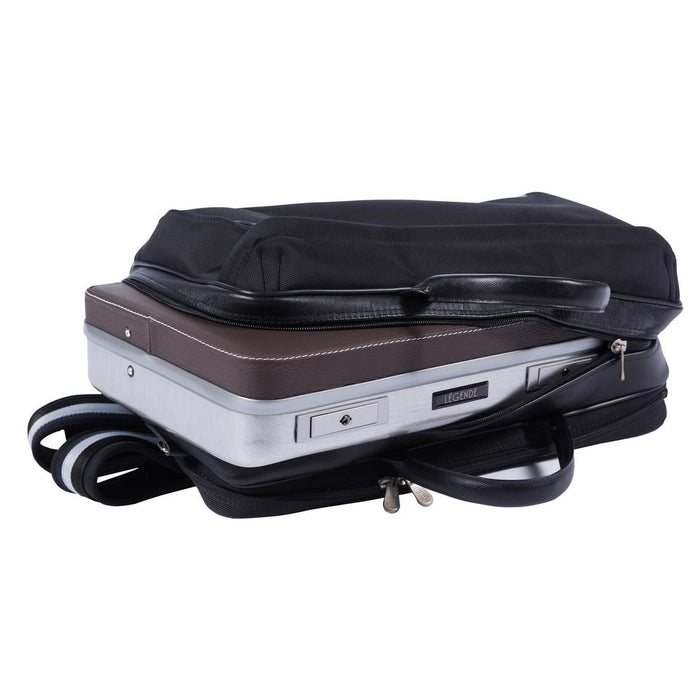 BAM SIGNATURE Weekender BriefCase for 2 Clarinets Hightech Hardshell Case - Black (SIGNCV0026N) - Gsus4