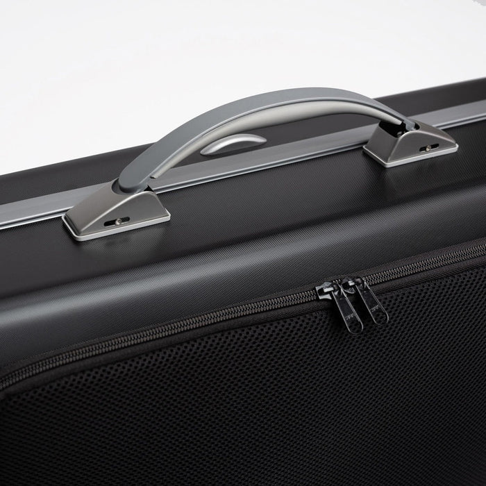 BAM SUPREME Hightech Oblong Viola Case with Back Pocket - Black / Silver Version (SUP5301XLNS) - Gsus4