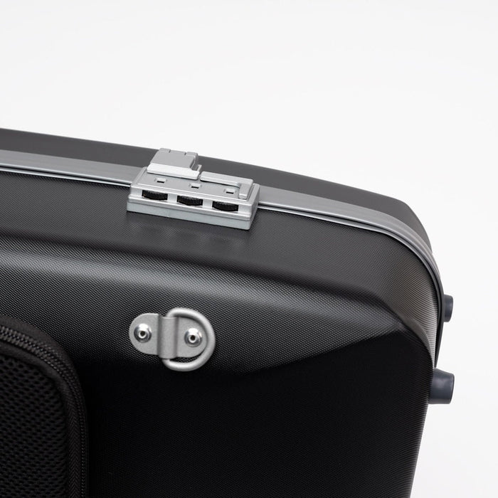 BAM SUPREME Hightech Oblong Viola Case with Back Pocket - Black / Silver Version (SUP5301XLNS) - Gsus4
