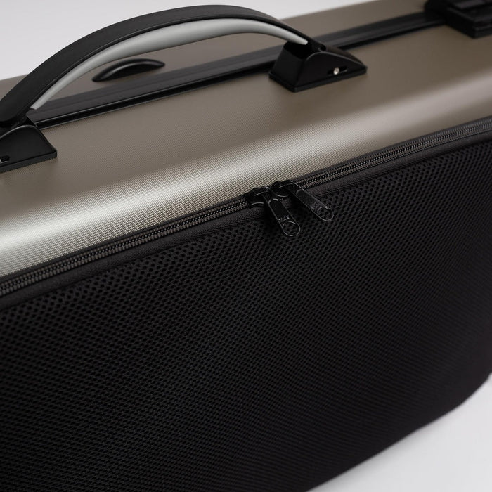 BAM SUPREME Hightech Oblong Viola Case with Back Pocket - Champagne / Black Version (SUP5301XLCN) - Gsus4