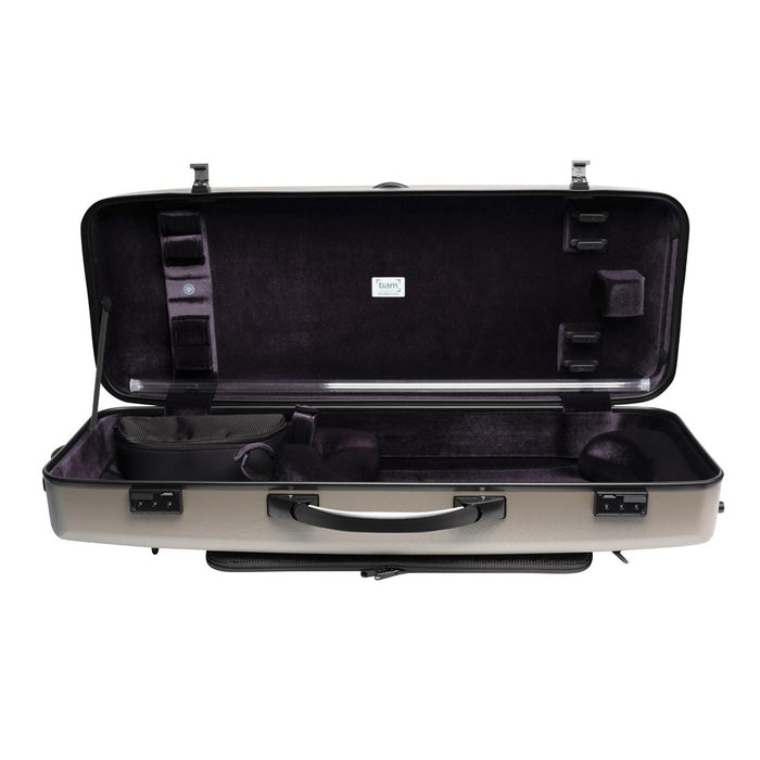 BAM SUPREME Hightech Oblong Viola Case with Back Pocket - Champagne / Black Version (SUP5301XLCN) - Gsus4