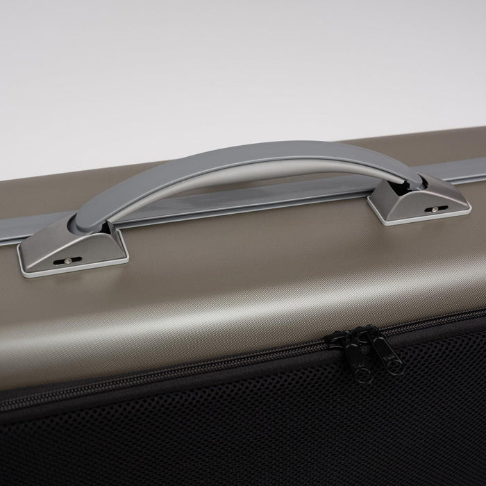 BAM SUPREME Hightech Oblong Viola Case with Back Pocket - Champagne / Silver Version (SUP5301XLCS) - Gsus4