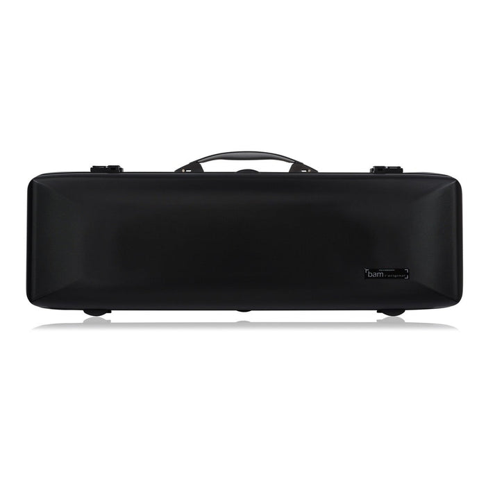 BAM SUPREME Hightech Oblong Violin Case with Back Pocket - Black / Black Version (SUP2018XLNN) - Gsus4