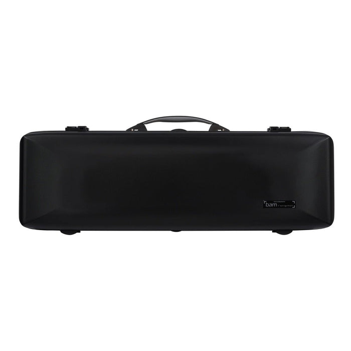 BAM SUPREME Hightech Oblong Violin Case with Back Pocket - Black / Black Version (SUP2018XLNN) - Gsus4