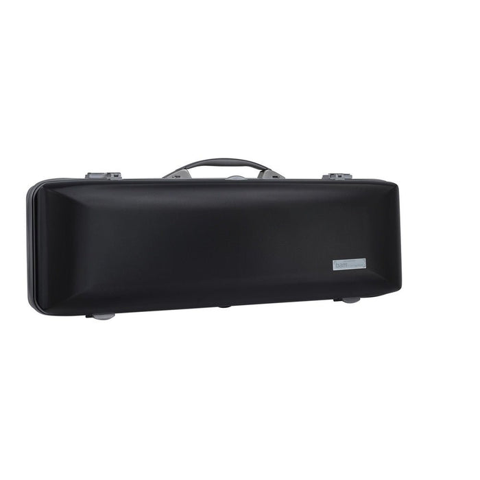 BAM SUPREME Hightech Oblong Violin Case with Back Pocket - Black / Silver Version (SUP2018XLNS) - Gsus4