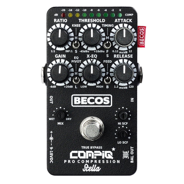 BECOS | CompIQ STELLA Pro MK2 | Compressor Pedal (Ships End of June 2025) (CIQ - 5) - Gsus4