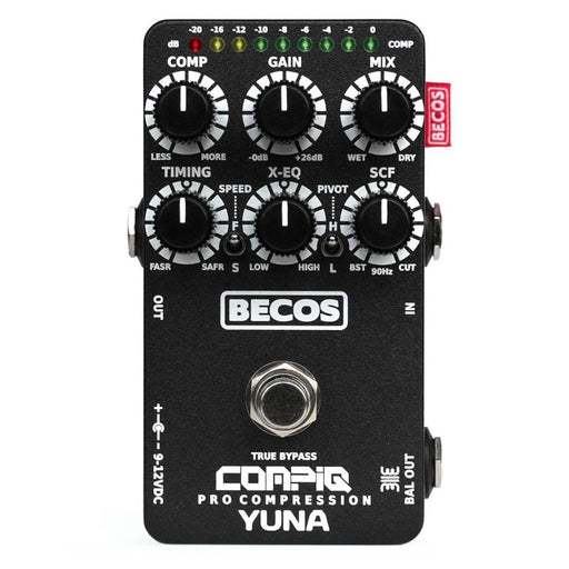 BECOS | CompIQ YUNA Pro | Compressor Pedal | w/ DITOS Circuit (Becos-YUNA-WITH-DITOS) - Gsus4