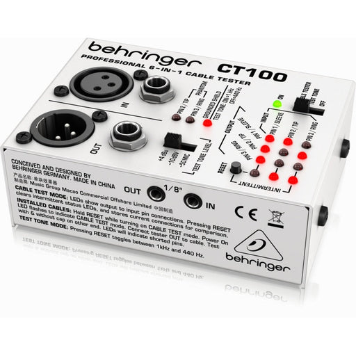 Behringer CT100 Cable Tester (450416) - Gsus4