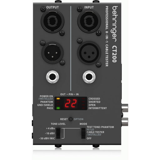 Behringer CT200 Microprocessor - Controlled 8 - in - 1 Cable Tester (450477) - Gsus4