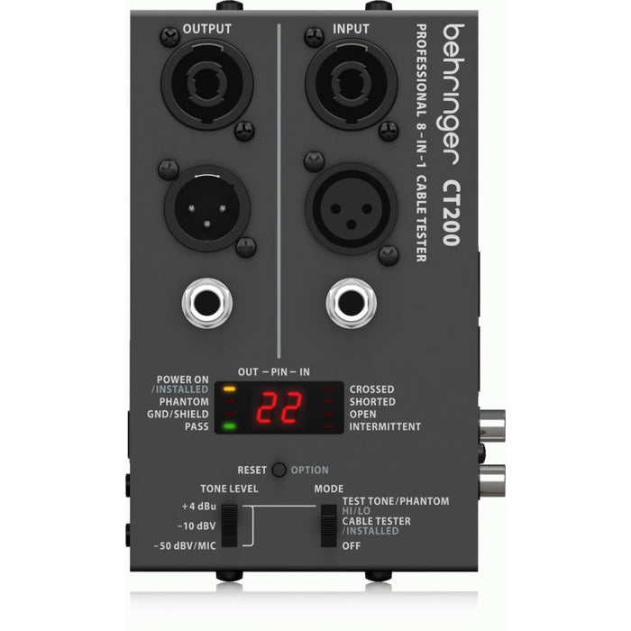 Behringer CT200 Microprocessor - Controlled 8 - in - 1 Cable Tester (450477) - Gsus4
