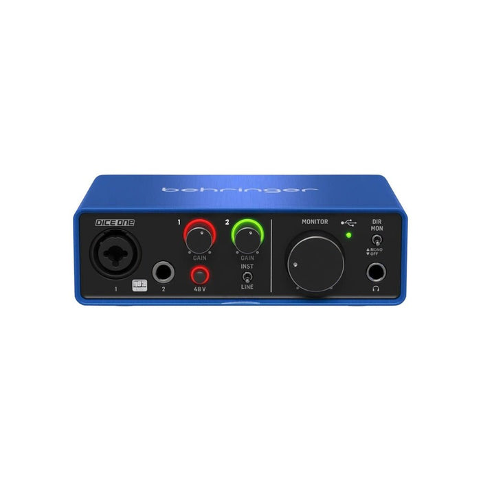 Behringer Dice 1U2 192KHZ 1 Mic Pre USB Audio Interface