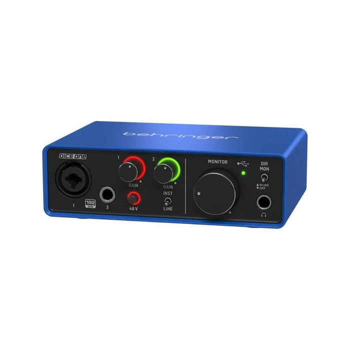 Behringer Dice 1U2 192KHZ 1 Mic Pre USB Audio Interface