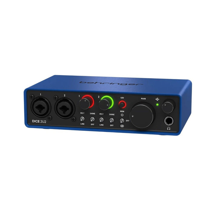 Behringer Dice 2U2 192KHZ 2 Mic Pre USB Audio Interface