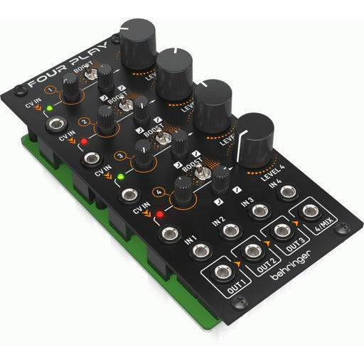 Behringer Four Play Quad Volt Controlled Amplifiers and Mixer Module for Eurorack (450688) - Gsus4