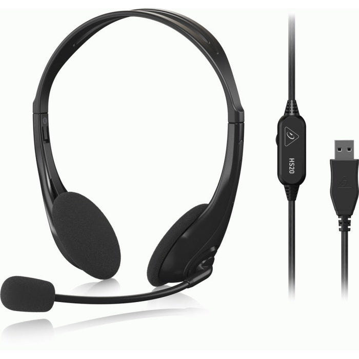 Behringer Hs20 Usb Stereo Headset W/ Mic (450653) - Gsus4