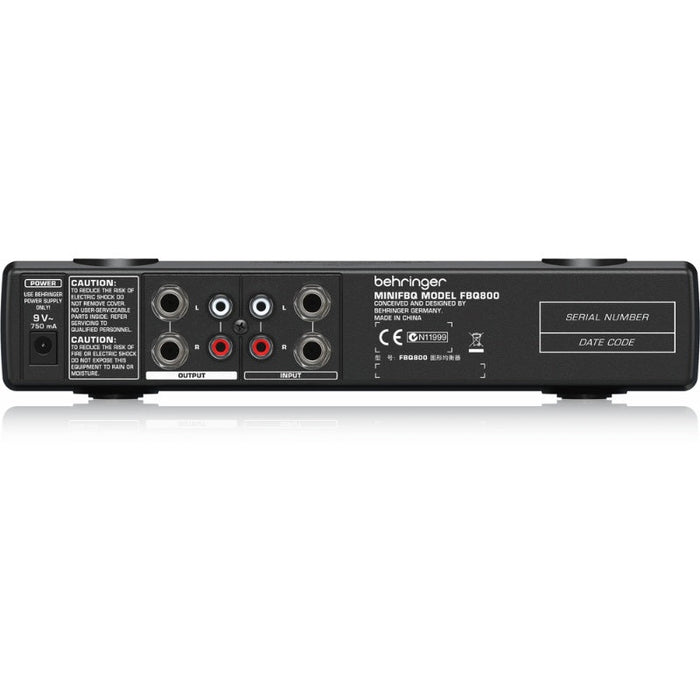 Behringer Minifbq Fbq800 Graphic Eq with Fbq (450200) - Gsus4