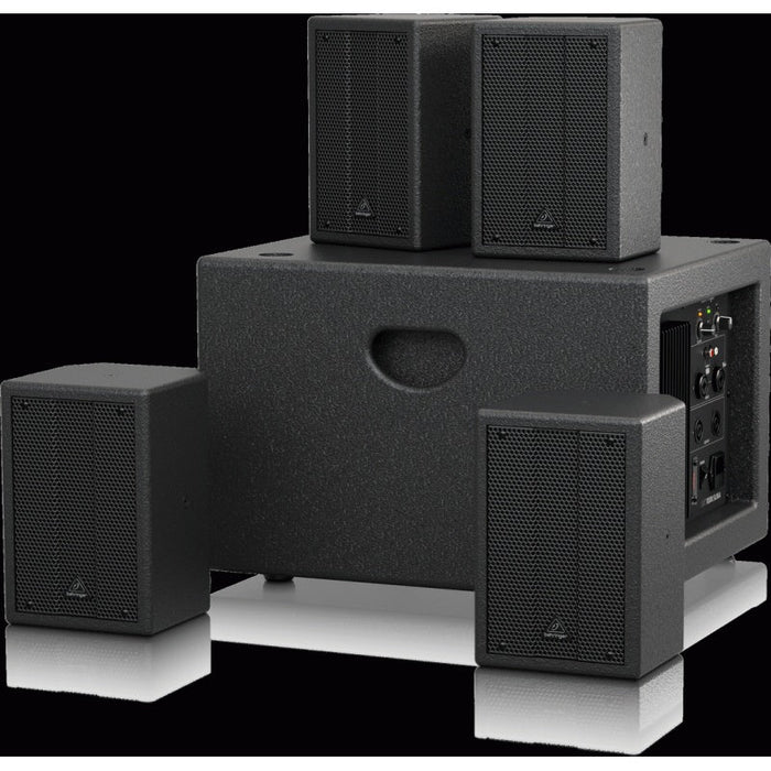 Behringer SAT1004 Installation Speaker Bundle w/ 4" Passive PA Speakers & 8" Active PA Sub (450719) - Gsus4