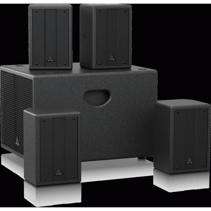 Behringer SAT1004 Installation Speaker Bundle w/ 4" Passive PA Speakers & 8" Active PA Sub (450719) - Gsus4
