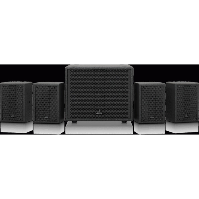 Behringer SAT1004 Installation Speaker Bundle w/ 4" Passive PA Speakers & 8" Active PA Sub (450719) - Gsus4