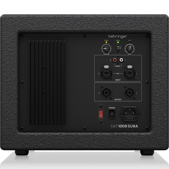 Behringer SAT1008SUBA Active 8" PA Subwoofer w/ Built-In Stereo Crossover (600W) (450721) - Gsus4