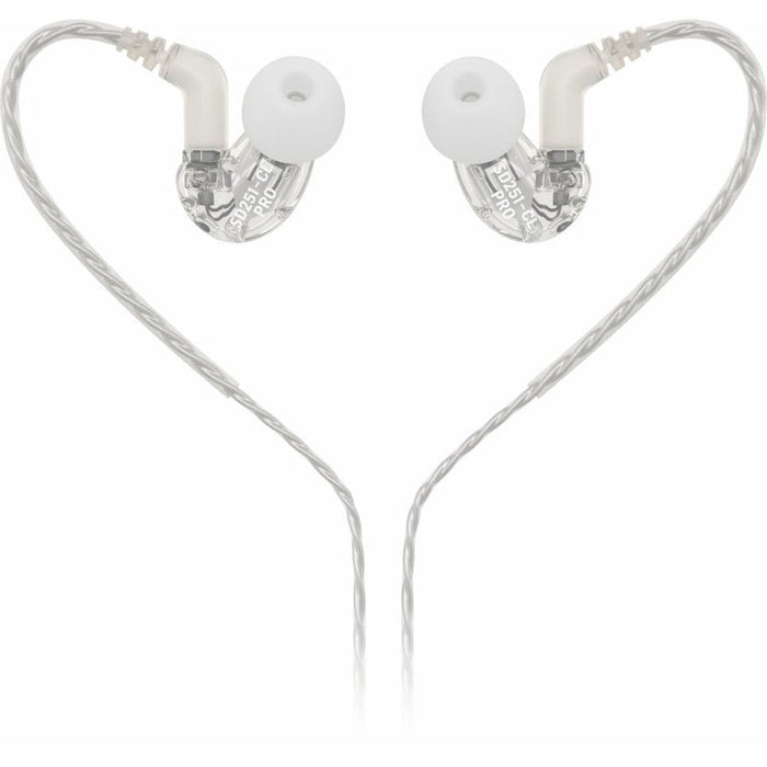 Behringer SD251 - CL Pro In - Ear IEM Studio Earphones (Clear) (450843) - Gsus4