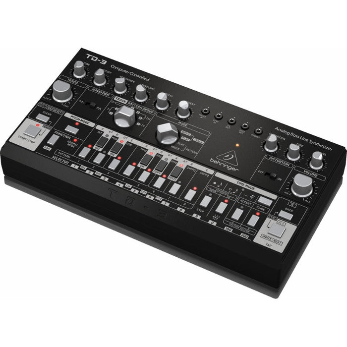 Behringer TD3 Analog Bass Line Synth w/ VCO, VCF & 16 - Step Sequencer (Black) (450579) - Gsus4