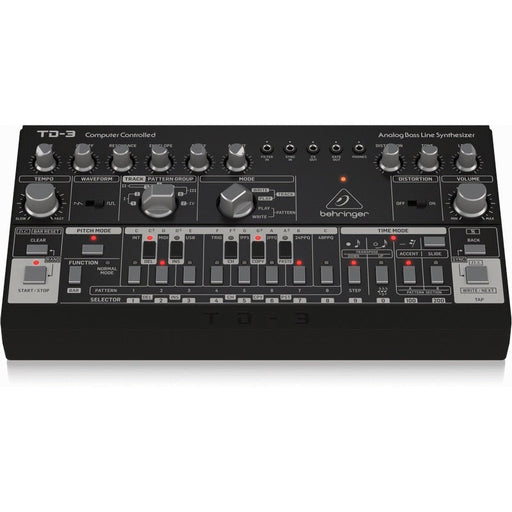 Behringer TD3 Analog Bass Line Synth w/ VCO, VCF & 16 - Step Sequencer (Black) (450579) - Gsus4