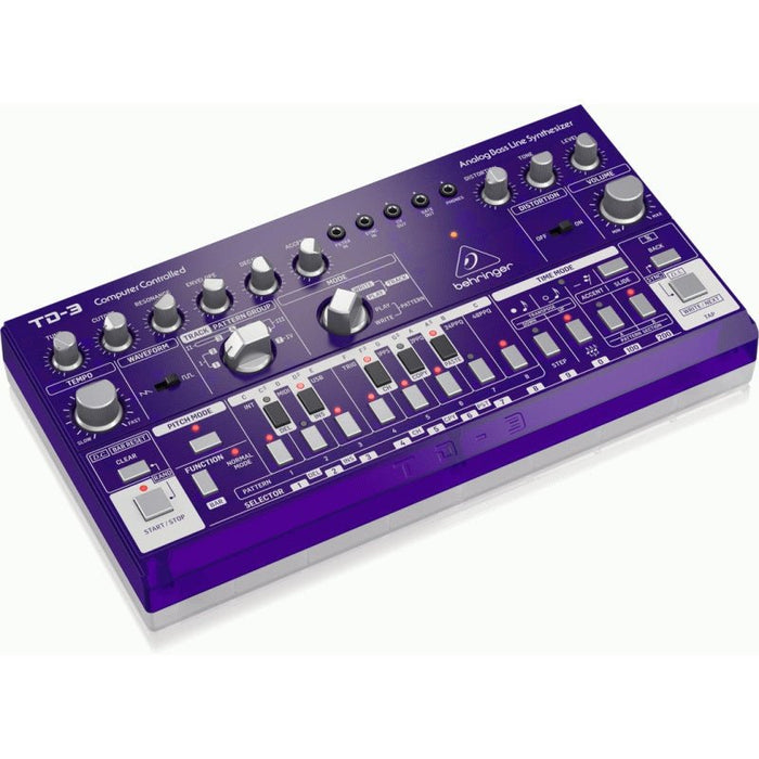 Behringer TD3 Analog Bass Line Synth w/ VCO, VCF & 16 - Step Sequencer (Grape) (450624) - Gsus4