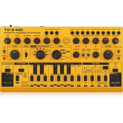 Behringer TD3 MO AM Modded Out Analog Bass Synthesizer (Yellow) (450699) - Gsus4